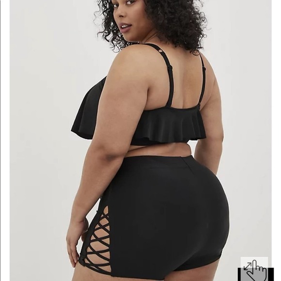New! HTF set! Torrid sz 2 Pegasus Bathing Swim Suit Strappy Bottoms 2X - Picture 4 of 6